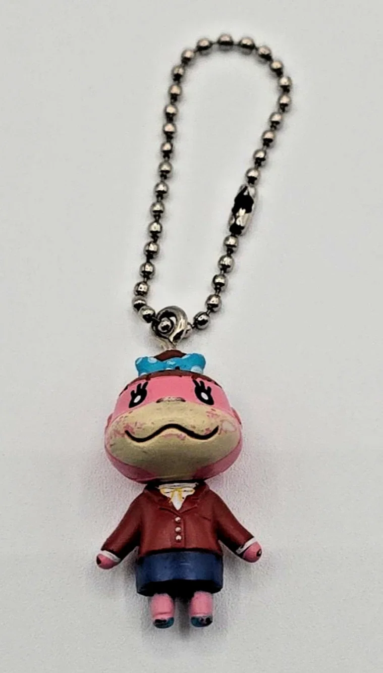 Lottie Animal Crossing Mini Figure Keychain Ball Chain - Nintendo